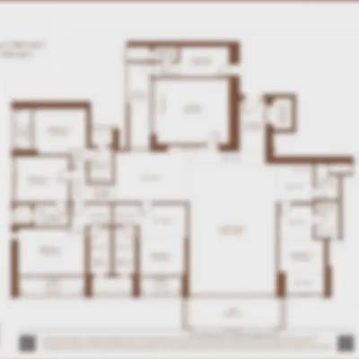 2 BHK Lux 870 SqFt Floor Plan